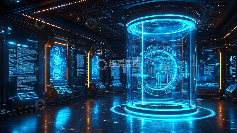 高清大图下载【趣麦麦图】未来科技实验室