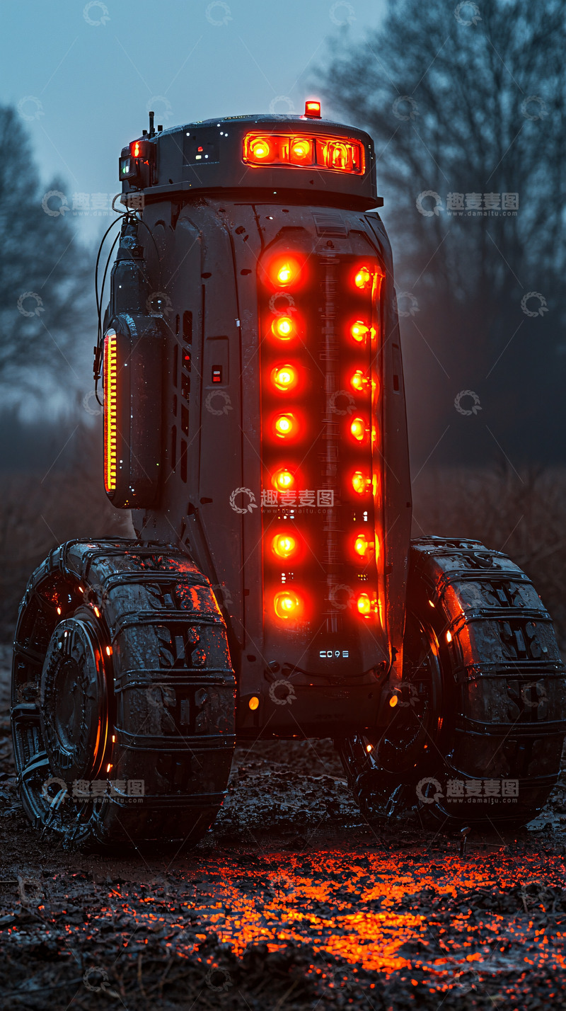 高清大图下载【趣麦麦图】未来感机器人