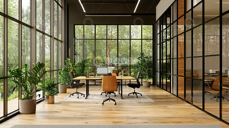 高清大图下载【趣麦麦图】现代简约工业风办公空间