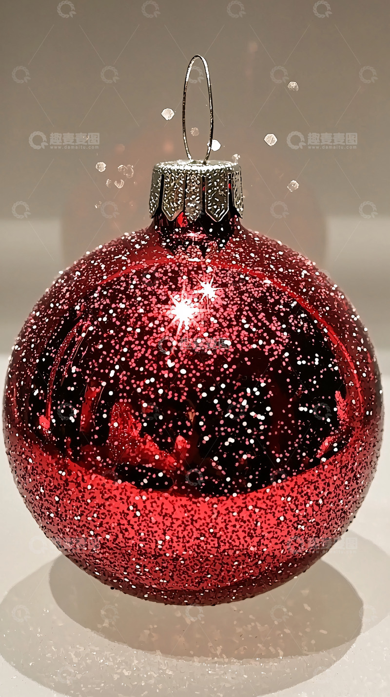 高清大图下载【趣麦麦图】红色圣诞球