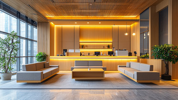 温馨现代接待大厅