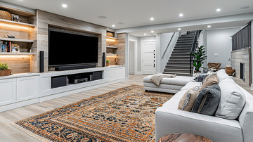 豪华地下室客厅