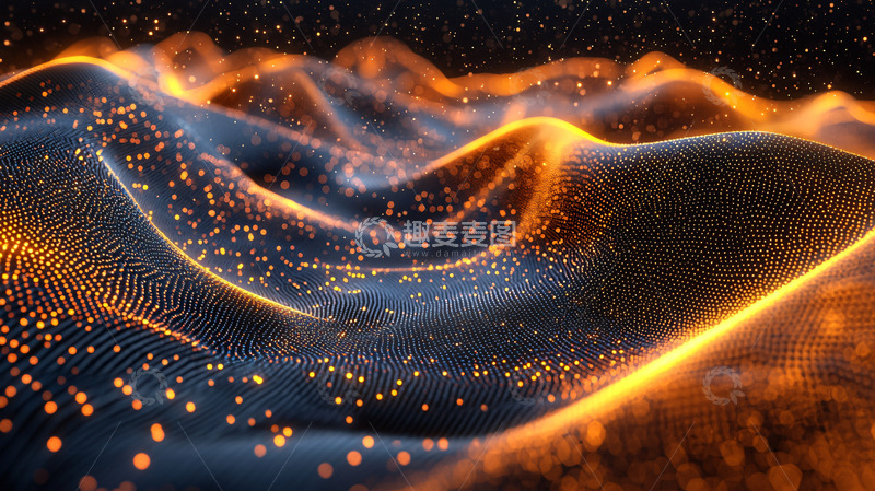 高清大图下载【趣麦麦图】抽象火焰山脉