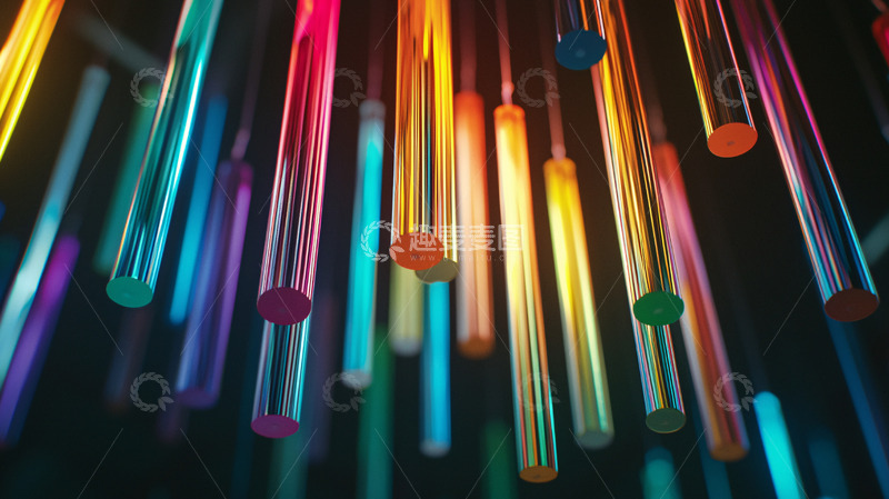 高清大图下载【趣麦麦图】彩色光柱