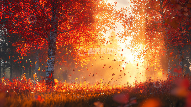 高清大图下载【趣麦麦图】秋日森林