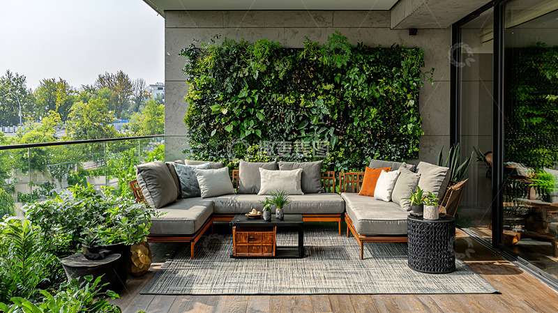 高清大图下载【趣麦麦图】阳台花园景观设计