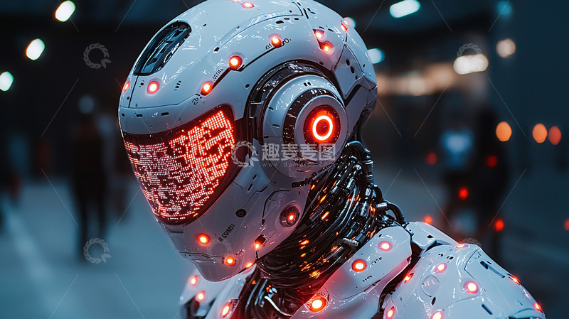 高清大图下载【趣麦麦图】未来科技感机器人