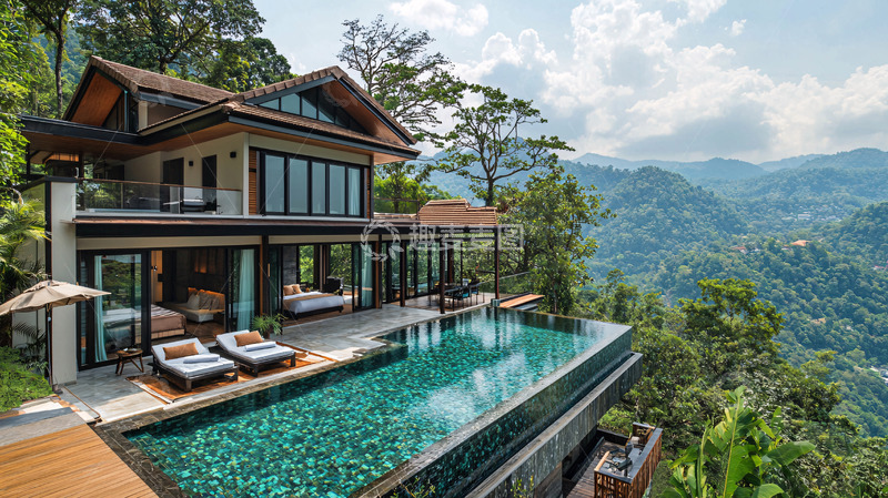 高清大图下载【趣麦麦图】山顶别墅