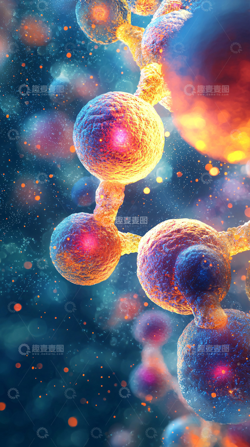 高清大图下载【趣麦麦图】分子结构特写