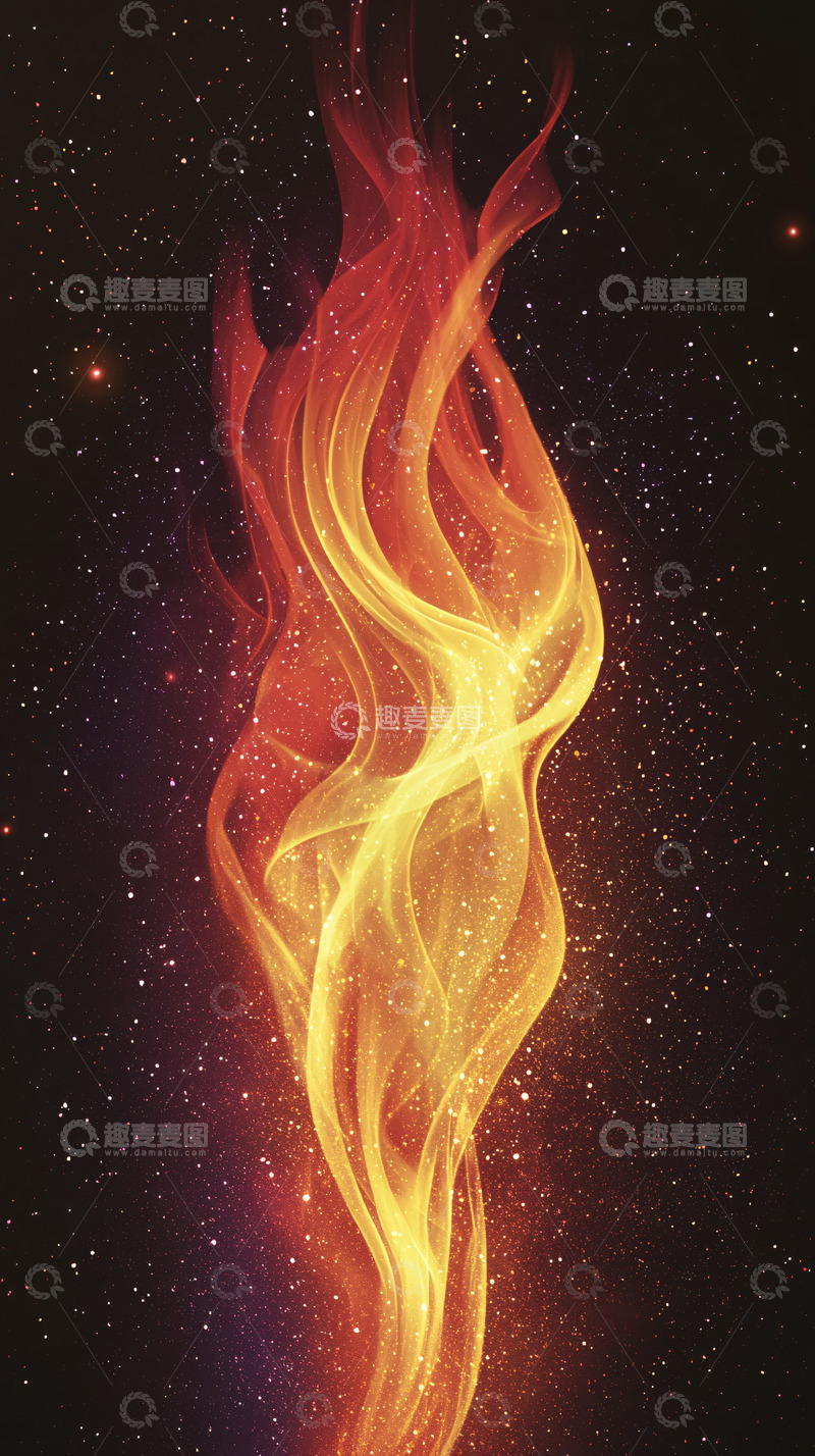 高清大图下载【趣麦麦图】宇宙火焰
