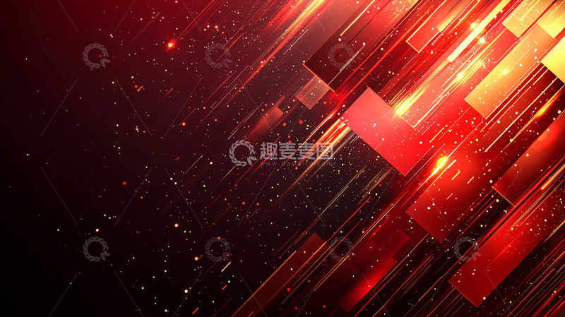 高清大图下载【趣麦麦图】红色科技感背景