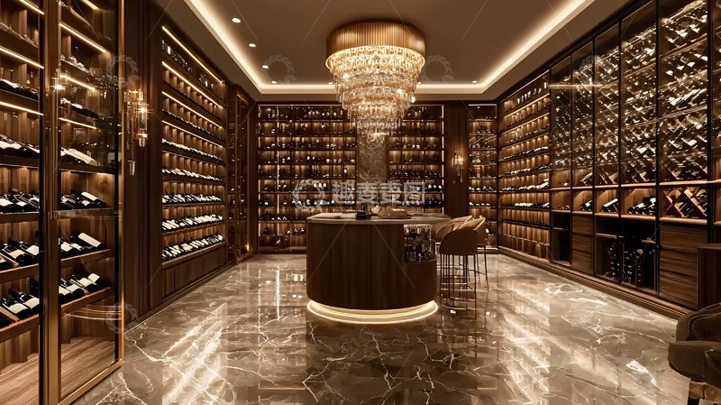 高清大图下载【趣麦麦图】豪华酒窖内景