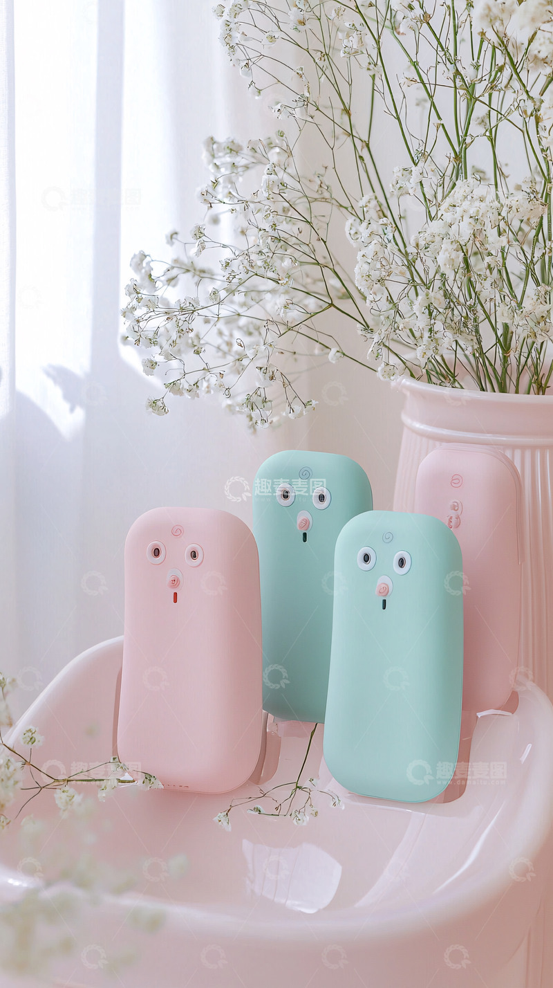 高清大图下载【趣麦麦图】可爱卡通造型充电宝