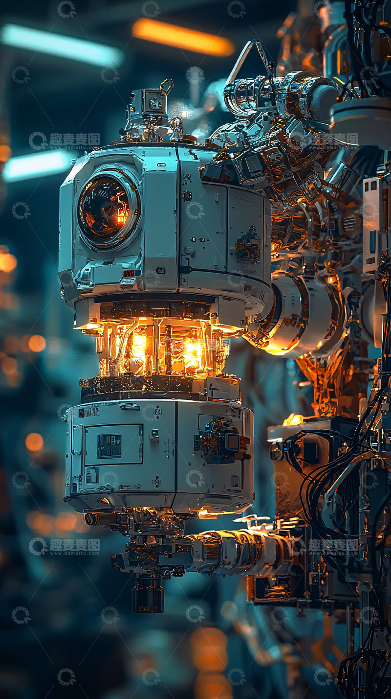 高清大图下载【趣麦麦图】未来科技感机器人