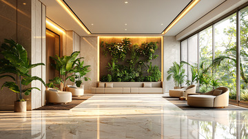 现代轻奢酒店大堂