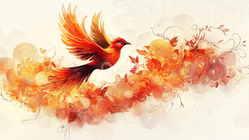 高清大图下载【趣麦麦图】火凤凰