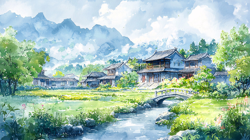 高清大图下载【趣麦麦图】水墨画风景