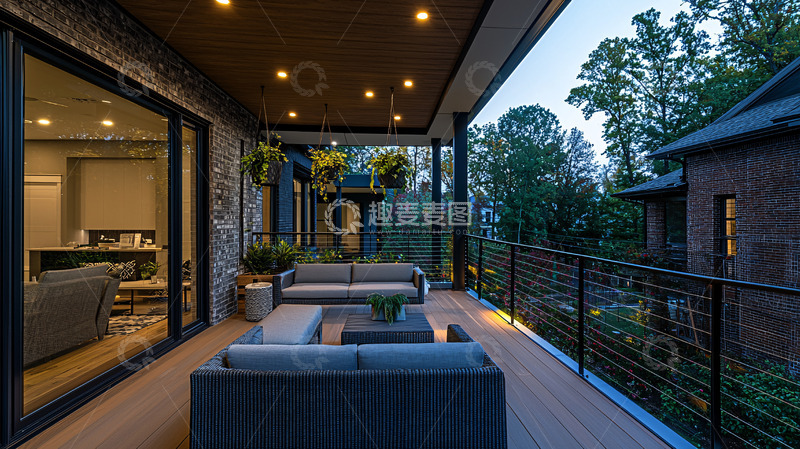 高清大图下载【趣麦麦图】现代简约户外阳台