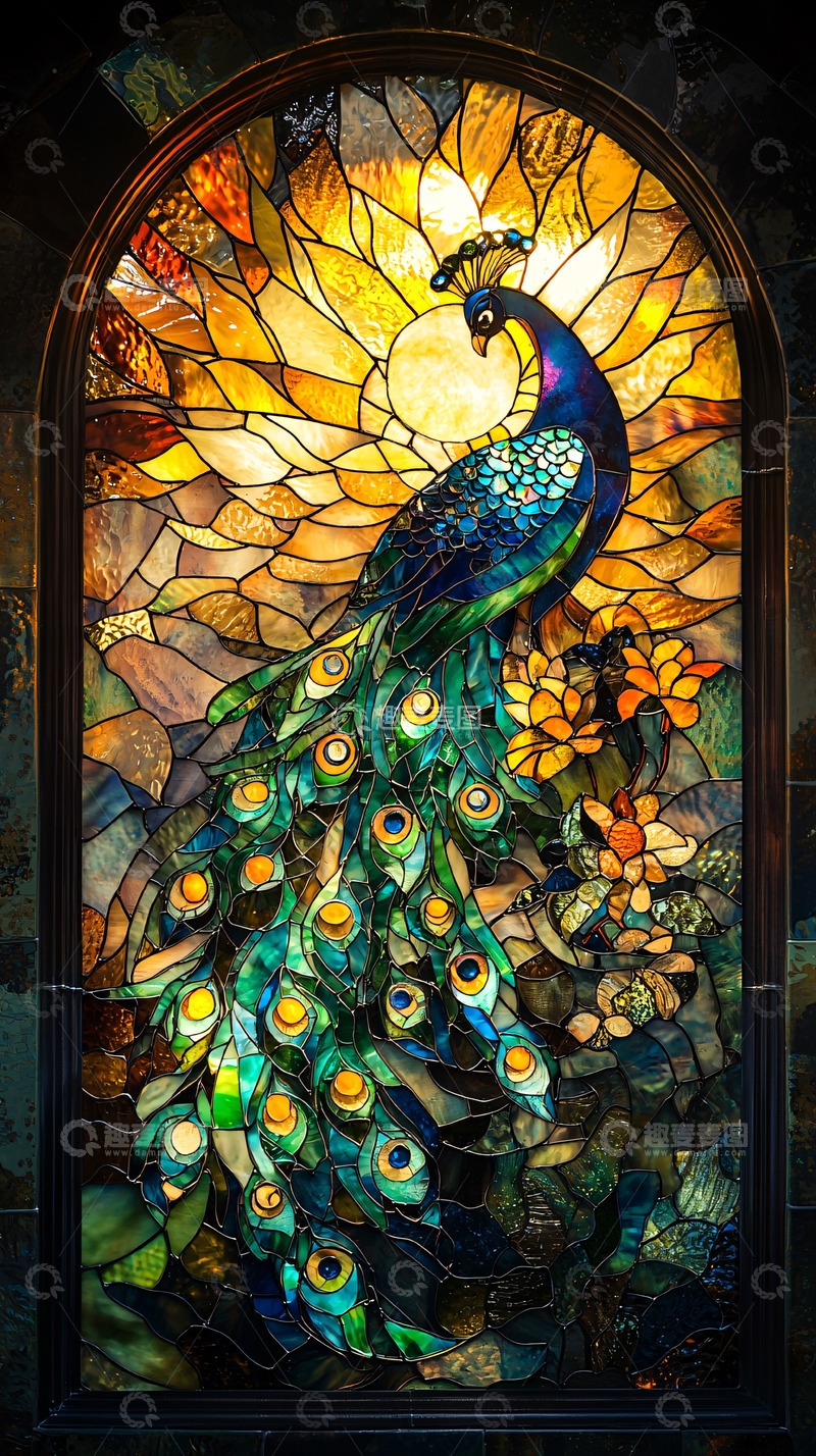 高清大图下载【趣麦麦图】彩色玻璃窗