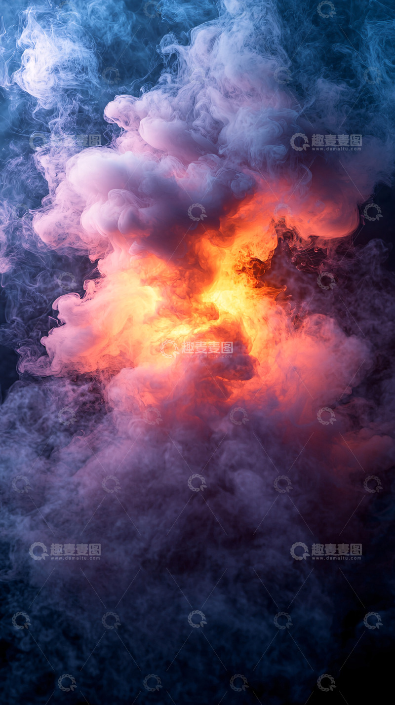 高清大图下载【趣麦麦图】彩色烟雾