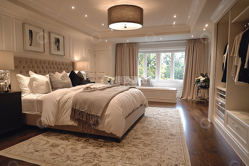 高清大图下载【趣麦麦图】现代简约卧室设计29