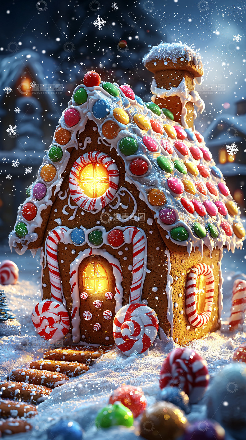 高清大图下载【趣麦麦图】圣诞姜饼屋1