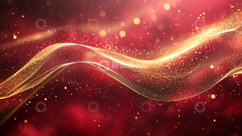 高清大图下载【趣麦麦图】金色波浪