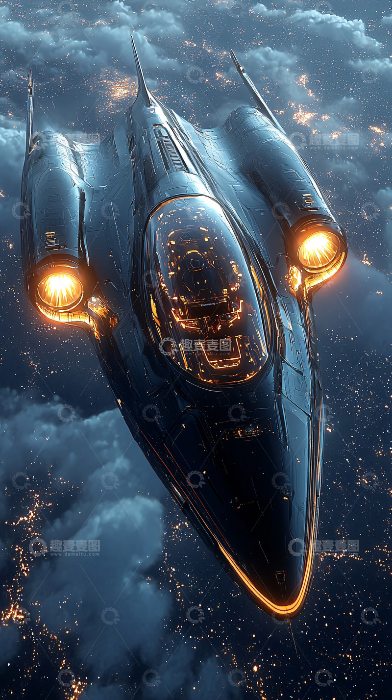 高清大图下载【趣麦麦图】未来宇宙飞船