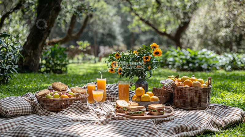 高清大图下载【趣麦麦图】户外野餐