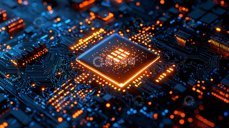 高清大图下载【趣麦麦图】高科技芯片电路板特写