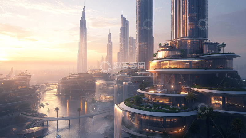 高清大图下载【趣麦麦图】未来都市