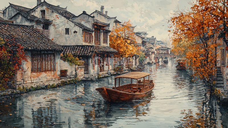 高清大图下载【趣麦麦图】水墨江南