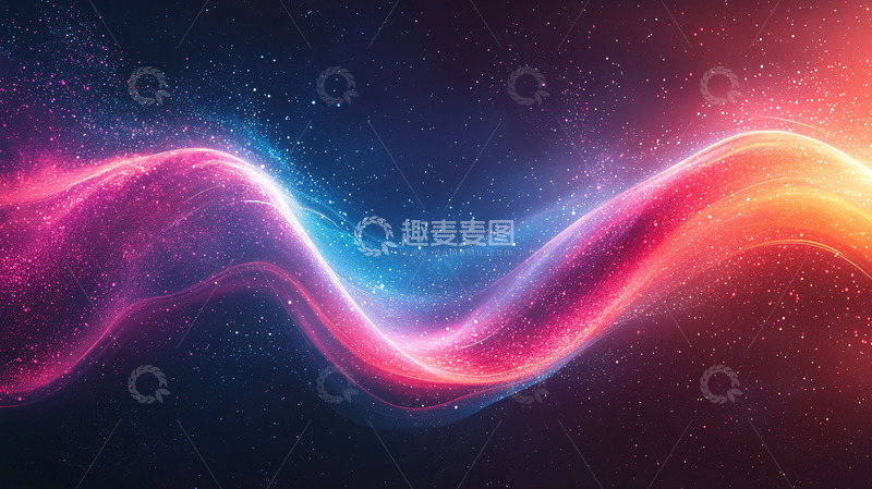 高清大图下载【趣麦麦图】抽象光波