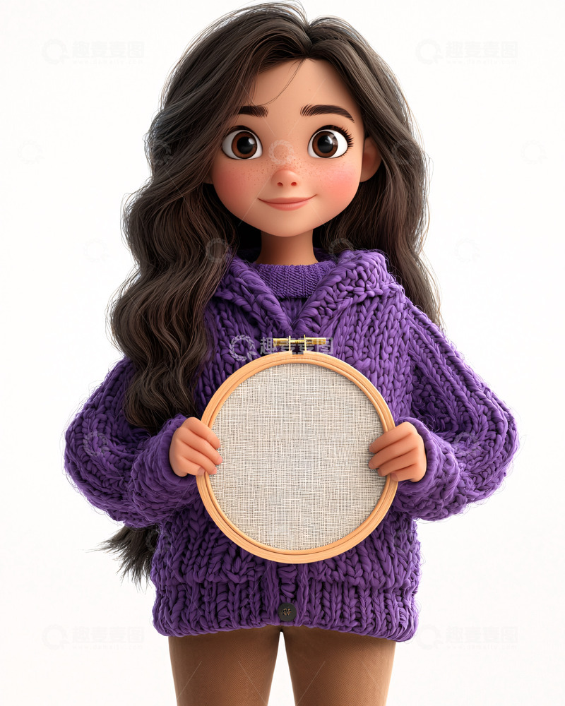 高清大图下载【趣麦麦图】卡通女孩32