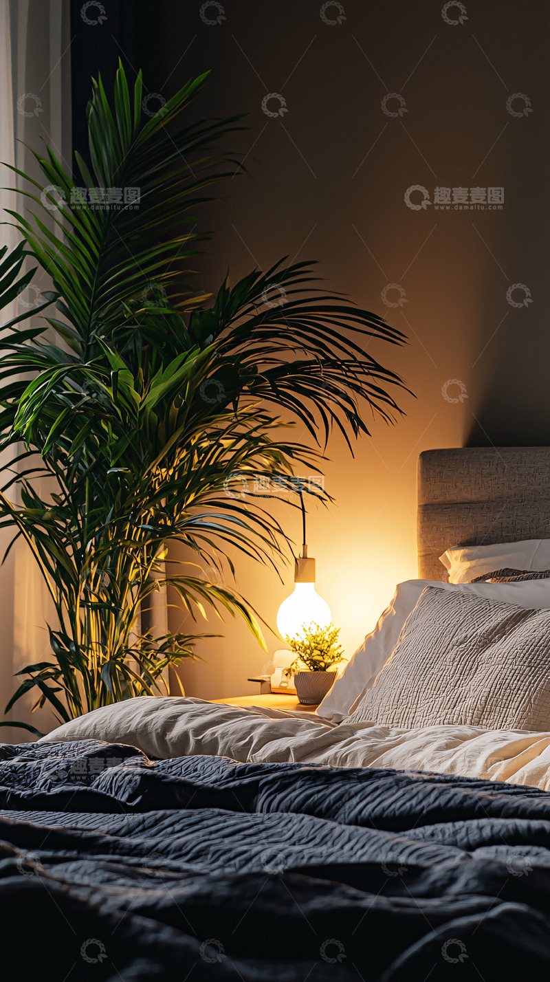 高清大图下载【趣麦麦图】卧室温馨氛围图