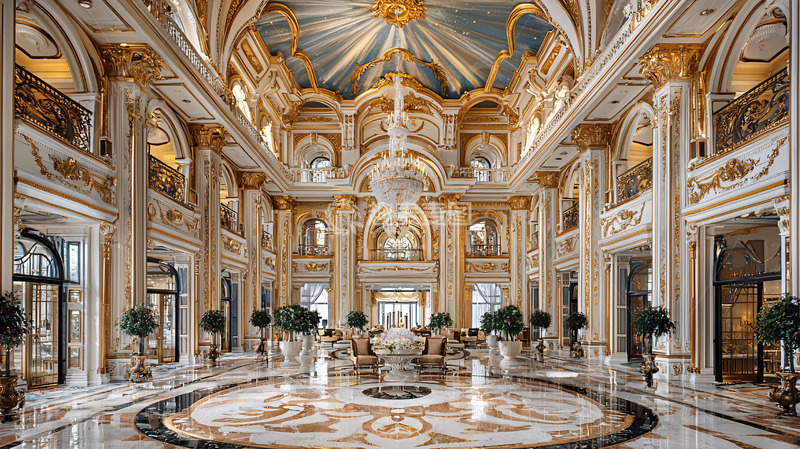 高清大图下载【趣麦麦图】奢华宫殿内部景象