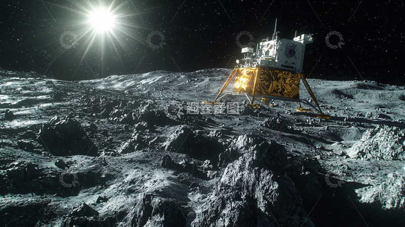 高清大图下载【趣麦麦图】月球着陆器