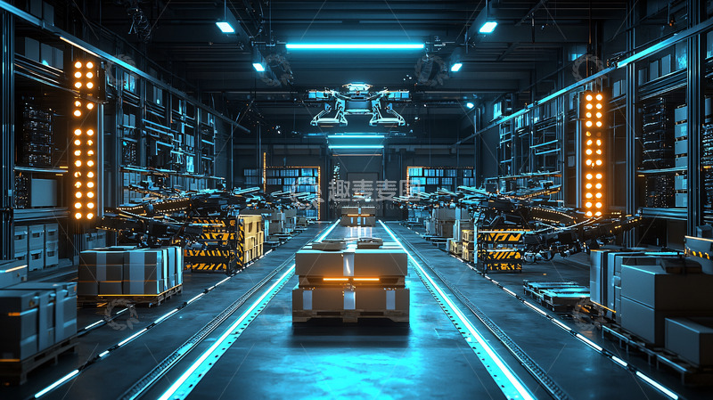 高清大图下载【趣麦麦图】未来科技感仓库