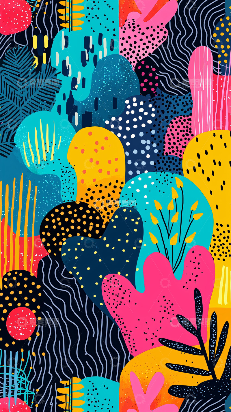 高清大图下载【趣麦麦图】抽象彩色图案