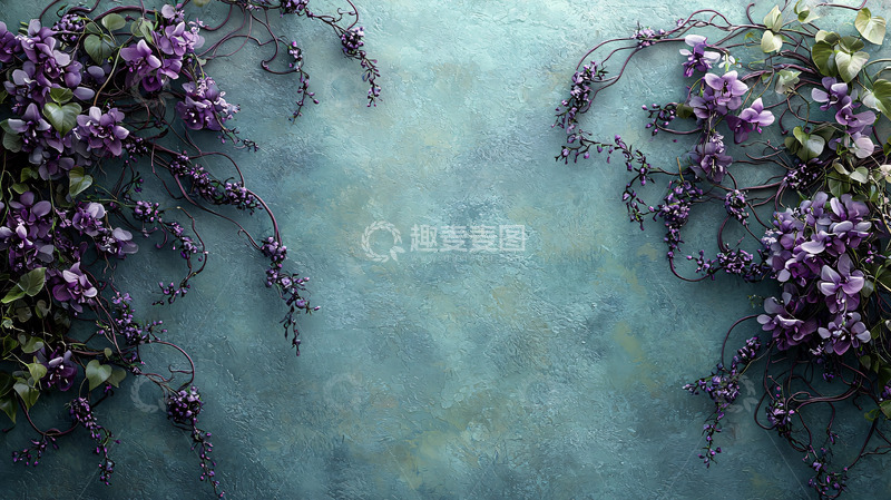 紫色花藤背景
