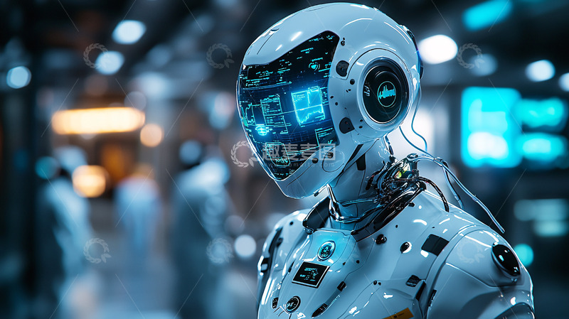 高清大图下载【趣麦麦图】未来科技感机器人