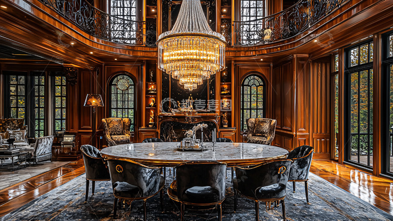 高清大图下载【趣麦麦图】奢华欧式餐厅