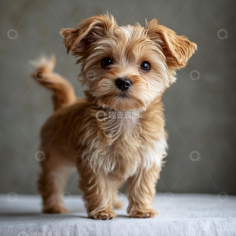 高清大图下载【趣麦麦图】可爱的小狗全身照