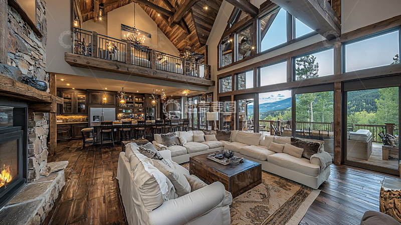 高清大图下载【趣麦麦图】乡村风格客厅