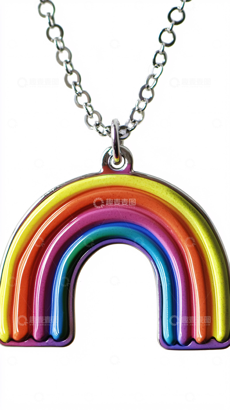 高清大图下载【趣麦麦图】彩虹项链