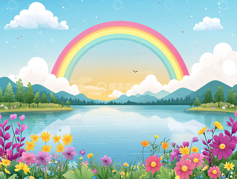 高清大图下载【趣麦麦图】彩虹风景