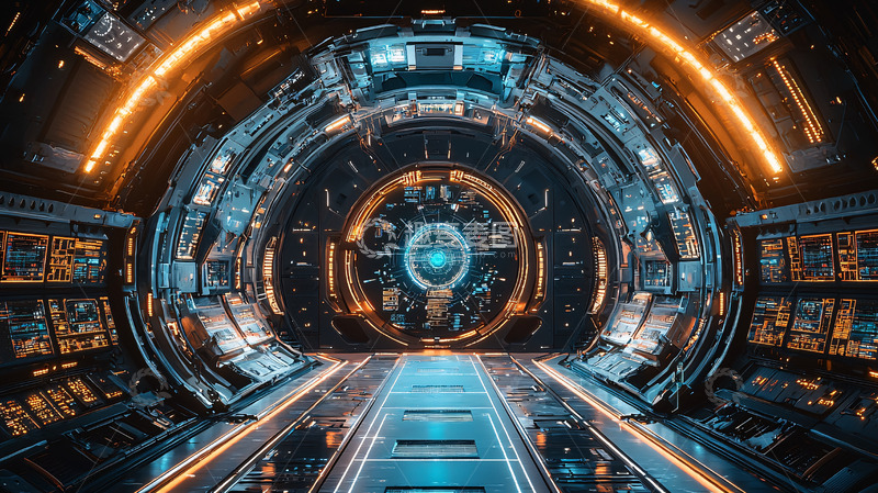 高清大图下载【趣麦麦图】未来科技感隧道