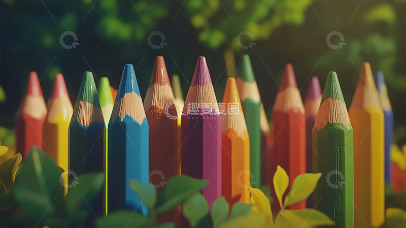 高清大图下载【趣麦麦图】彩色铅笔