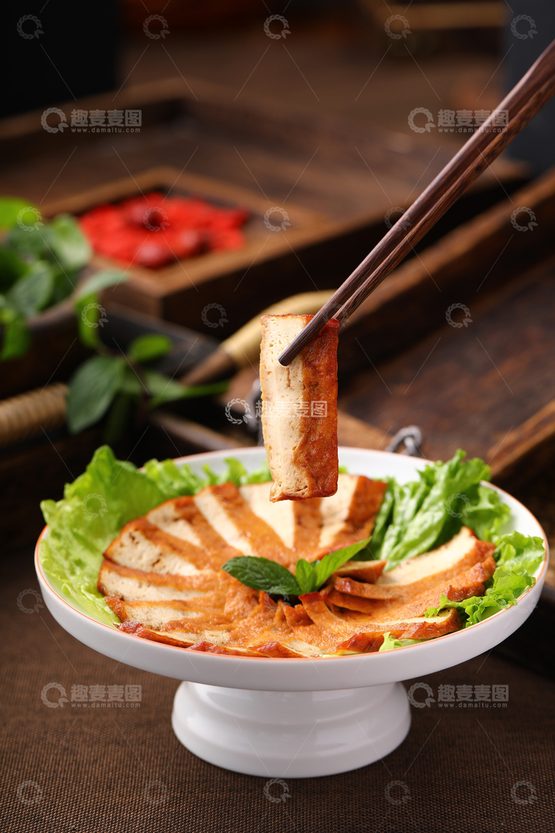 高清大图下载【趣麦麦图】-清卤豆腐卤味卤菜3