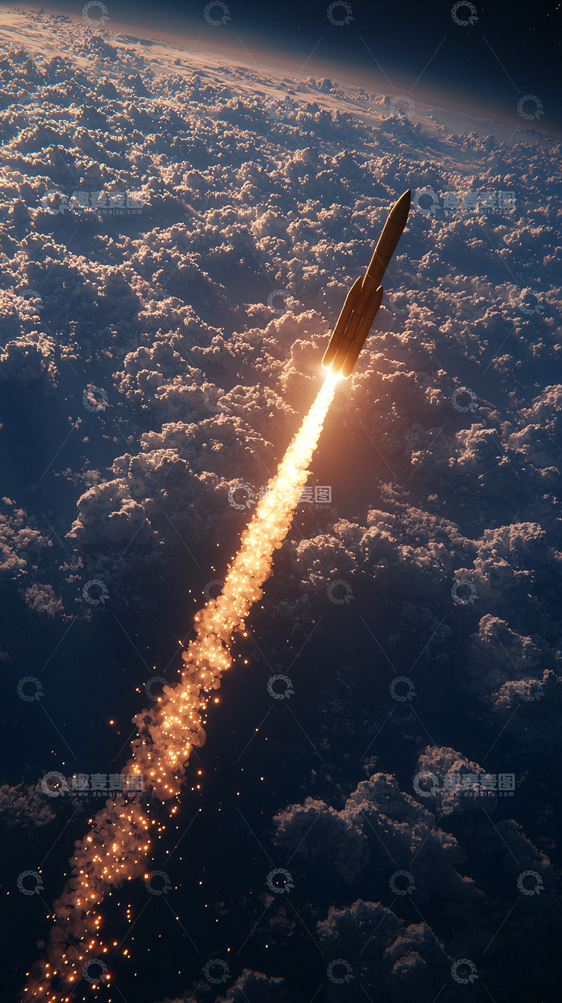 高清大图下载【趣麦麦图】火箭发射